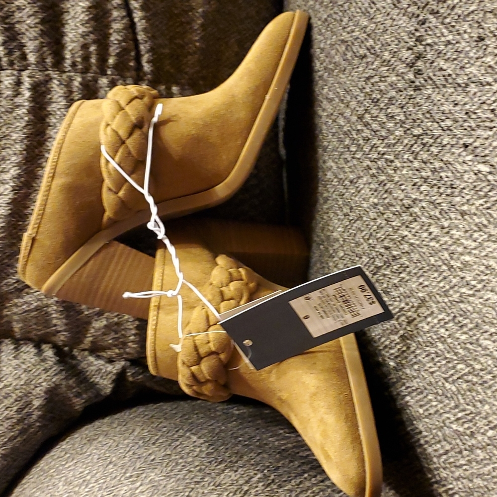 NWT Universal Thread Women mules Cognac Avis - Picture 4 of 5